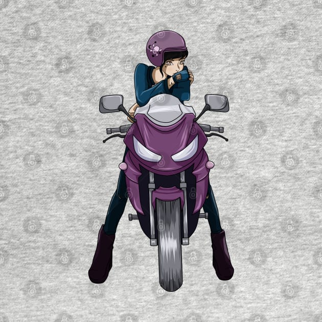 Beautiful motorcycle woman by Markus Schnabel